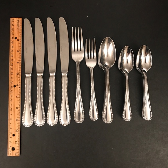 Oneida Pebblebrook ZZ-13 Stainless Flatware Mixed Lot Of 20 Knife Forks Spoons - Picture 11 of 14